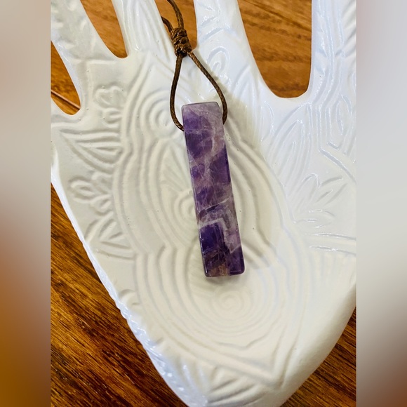 Intuitively Chosen Natural Stone Crystal Pendant Necklace - Picture 2 of 6